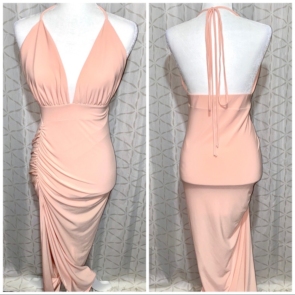 HALTER BODYCON DRESS